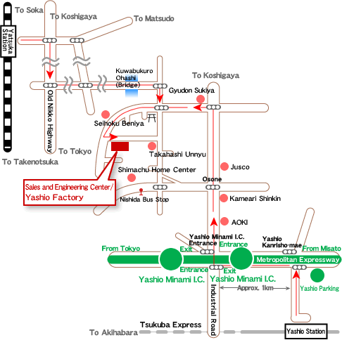 Yashi Factory Map